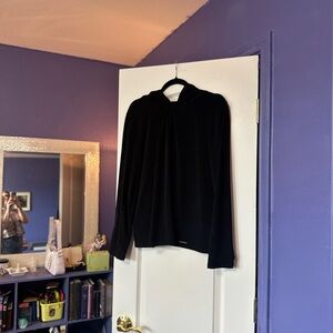 Michael Kors Black Top with Silver Logo